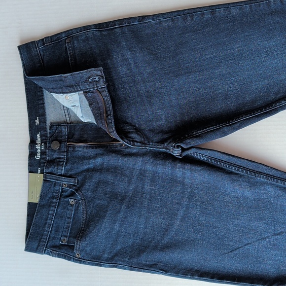NWT Goodfellow & Co. Slim Total Flex Denim Jeans W36 x L32 Dark Wash Blue - Picture 10 of 15